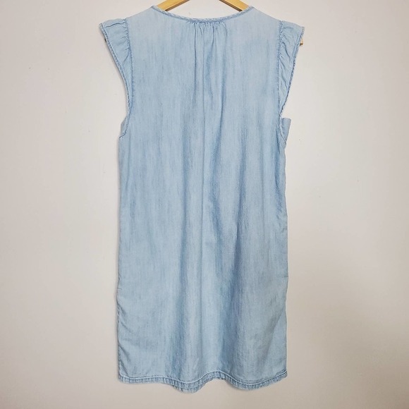 Soft Joie Anandi Chambray Shift Dress Blue Size Small - Picture 6 of 9